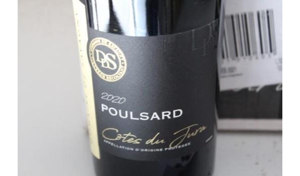 18 flessen à 75cl rode wijn Domaine de Savagny, Poulsard, Côtes du Jura 2019/2020
